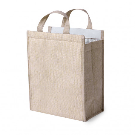 Sac isotherme élégant couleur naturelle pour les détails