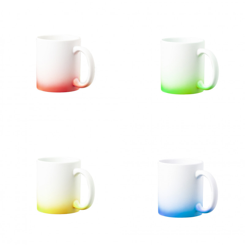 Tasse de sublimation finition mate de couleurs pour détails événements