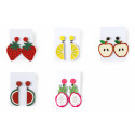 Boucles d'oreilles en forme de fruits pour des détails originaux
