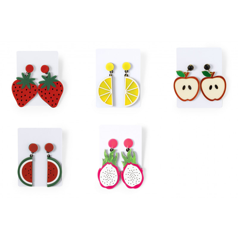 Boucles d'oreilles en forme de fruits pour des détails originaux