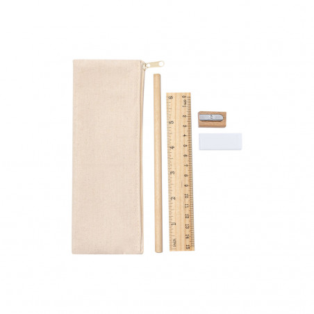 Trousse avec accessoires d'écriture pour les détails de papeterie