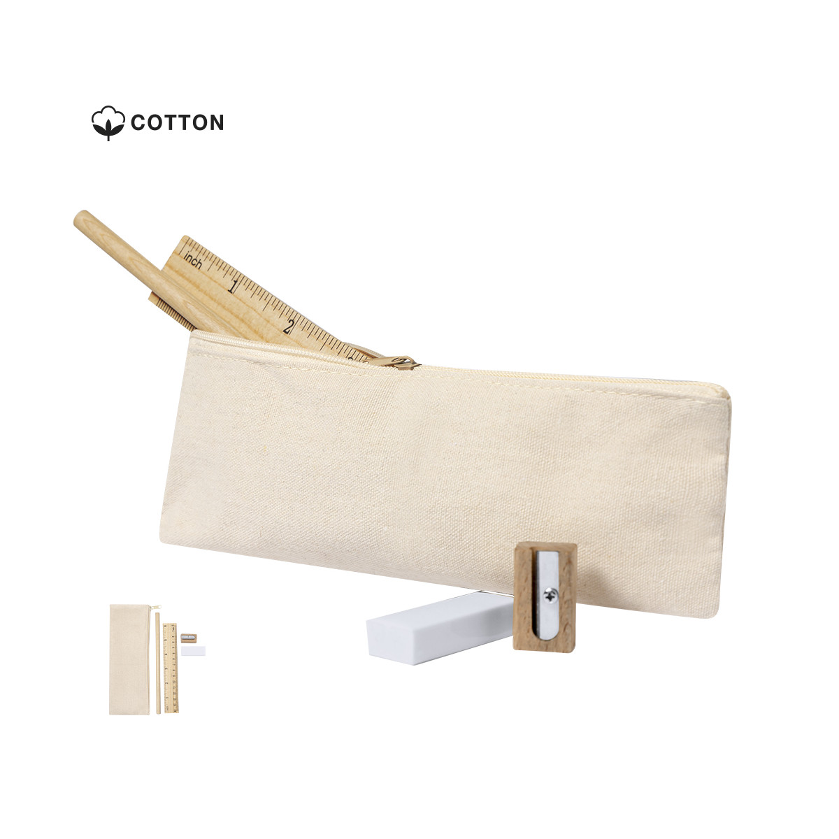 Trousse avec accessoires d'écriture pour les détails de papeterie