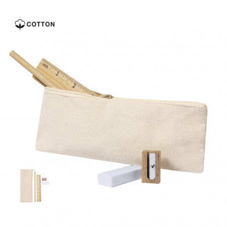 Trousse avec accessoires d'écriture pour les détails de papeterie