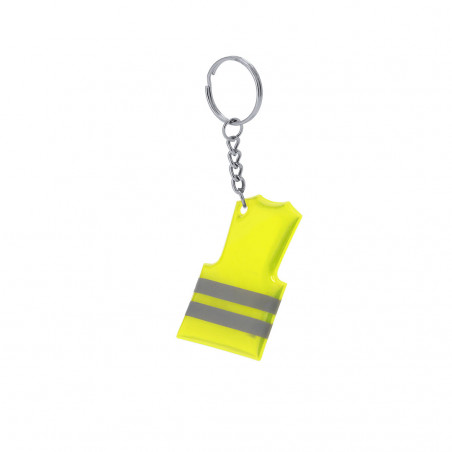 Porte-clés design gilet réfléchissant