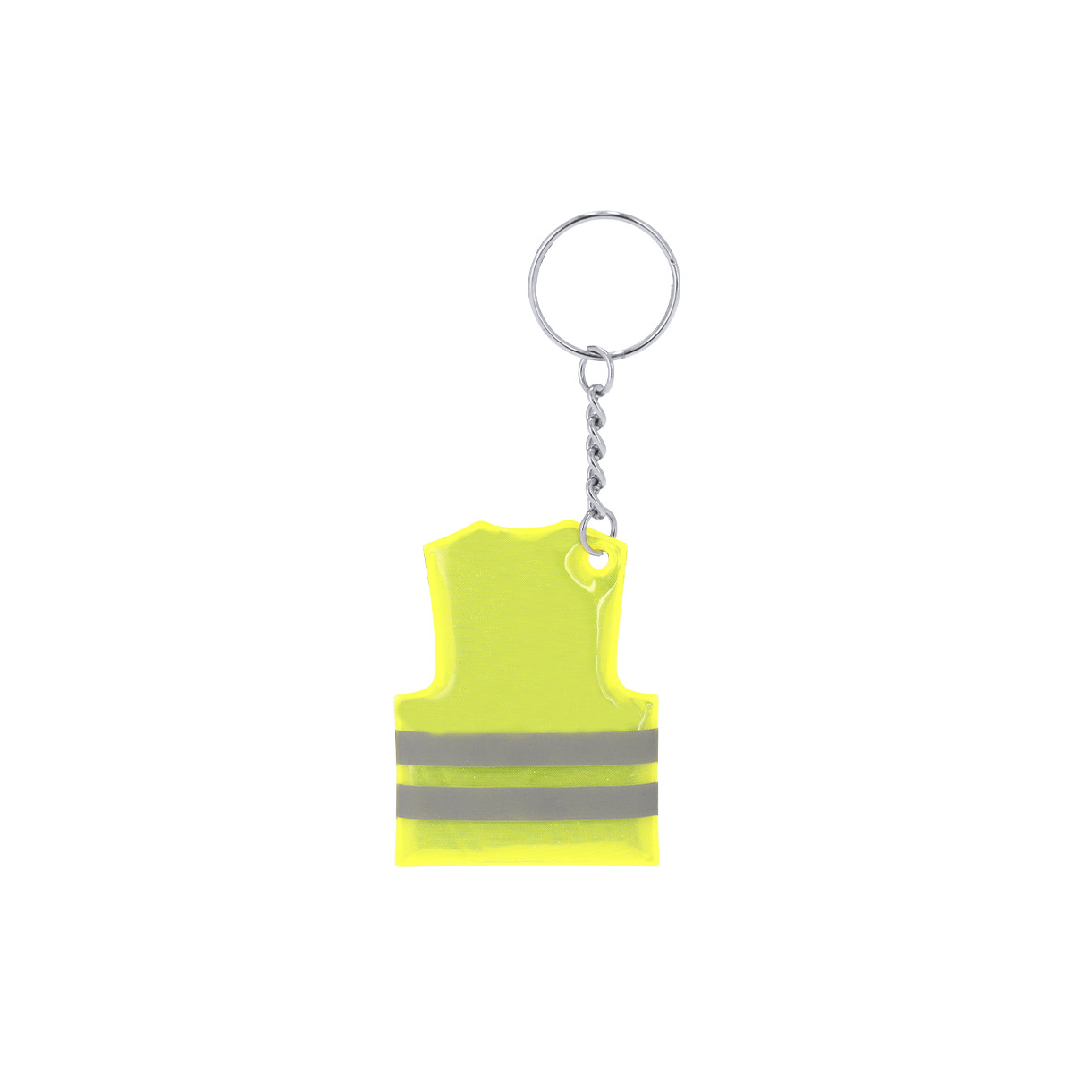Porte-clés design gilet réfléchissant