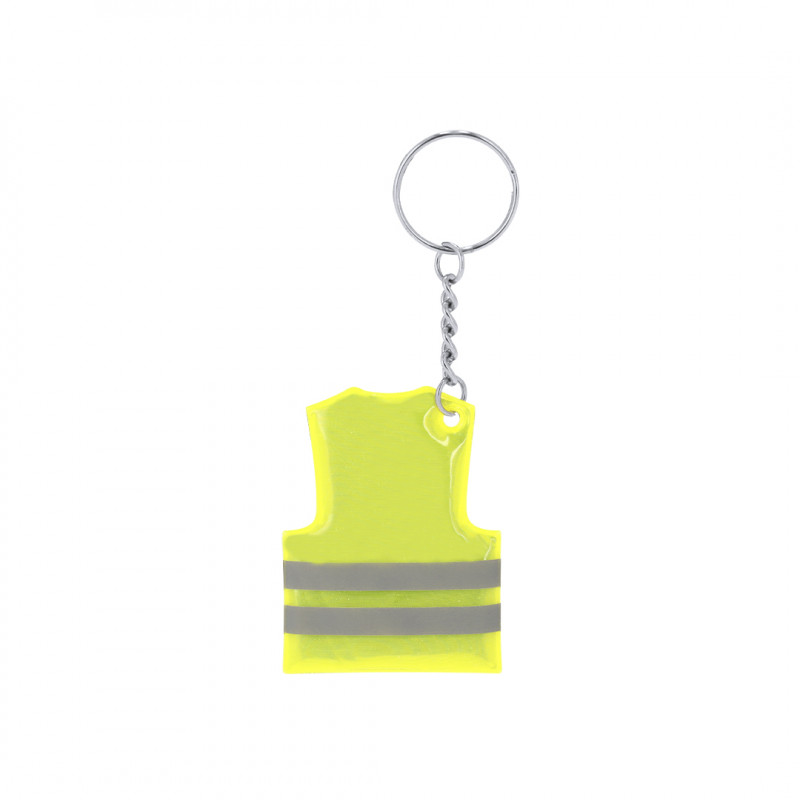 Porte-clés design gilet réfléchissant