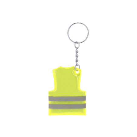 Porte-clés design gilet réfléchissant