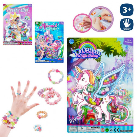 Perles pour colliers et bracelets DIY jeu d'enfants
