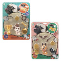Set de jouet pour animaux de compagnie avec accessoires 7 pièces