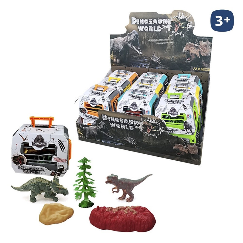 Dinosaur en mallette avec accessoires