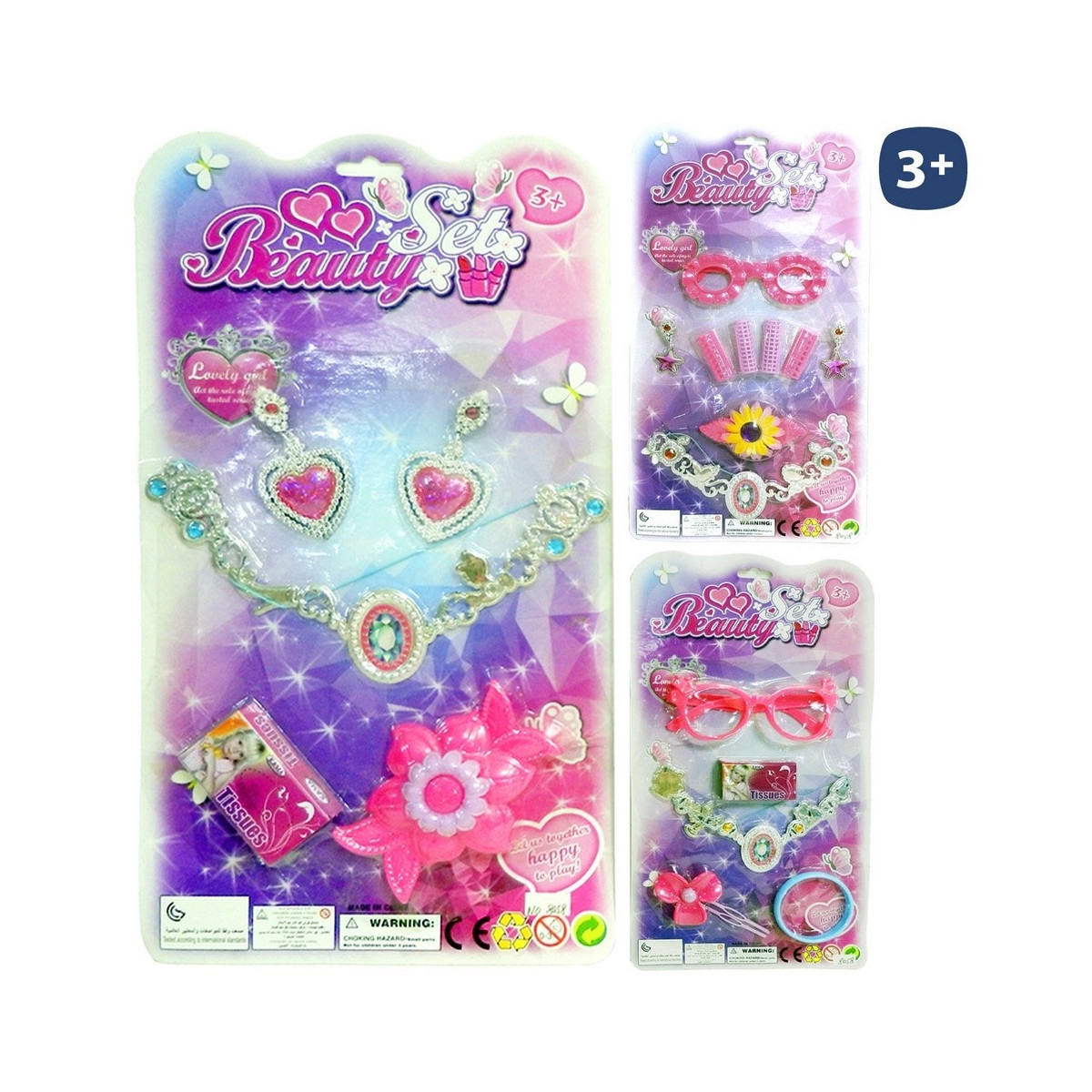 Coffret beauté avec collier métallique et accessoires