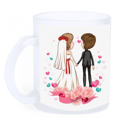 Mug givré sublimé avec photo personnalisée et dédicace