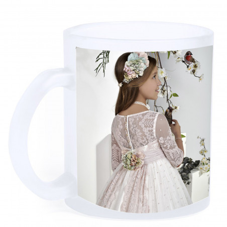 Mug givré sublimé avec photo personnalisée et dédicace