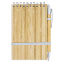 Cahier personnalisé pour communion avec stylo en bambou