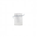 Porte-cartes en feutre avec carte de remerciement personnalisable dans un sachet en organza pour les détails de communion