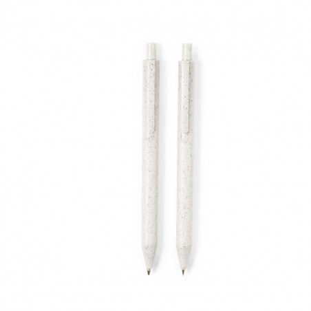 Stylo et porte-mine éco avec autocollant de mariés personnalisable pour les détails des invités