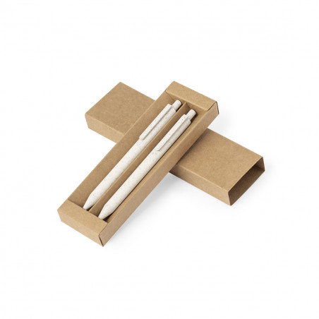 Stylo et porte-mine éco avec autocollant de mariés personnalisable pour les détails des invités