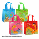Livre de coloriage avec des crayons personnalisés dans un sac au design de dinosaures pour des détails infantiles