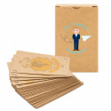 Jeu de cartes espagnol en kraft avec boîte personnalisée pour la première communion à offrir