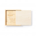 Tetris en bois présenté dans une boîte personnalisée avec autocollant d'anniversaire