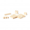 Tetris en bois présenté dans une boîte personnalisée avec autocollant d'anniversaire