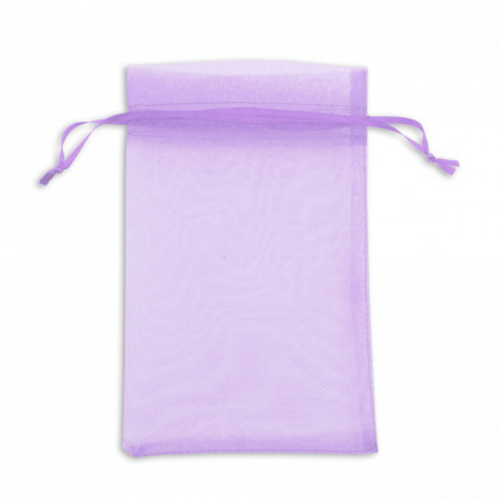 Carnet et trousse de crayons de couleur au design de licorne personnalisé dans un sac en organza pour des détails enfantins.