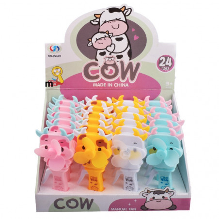 Ventilateur manuel design vache