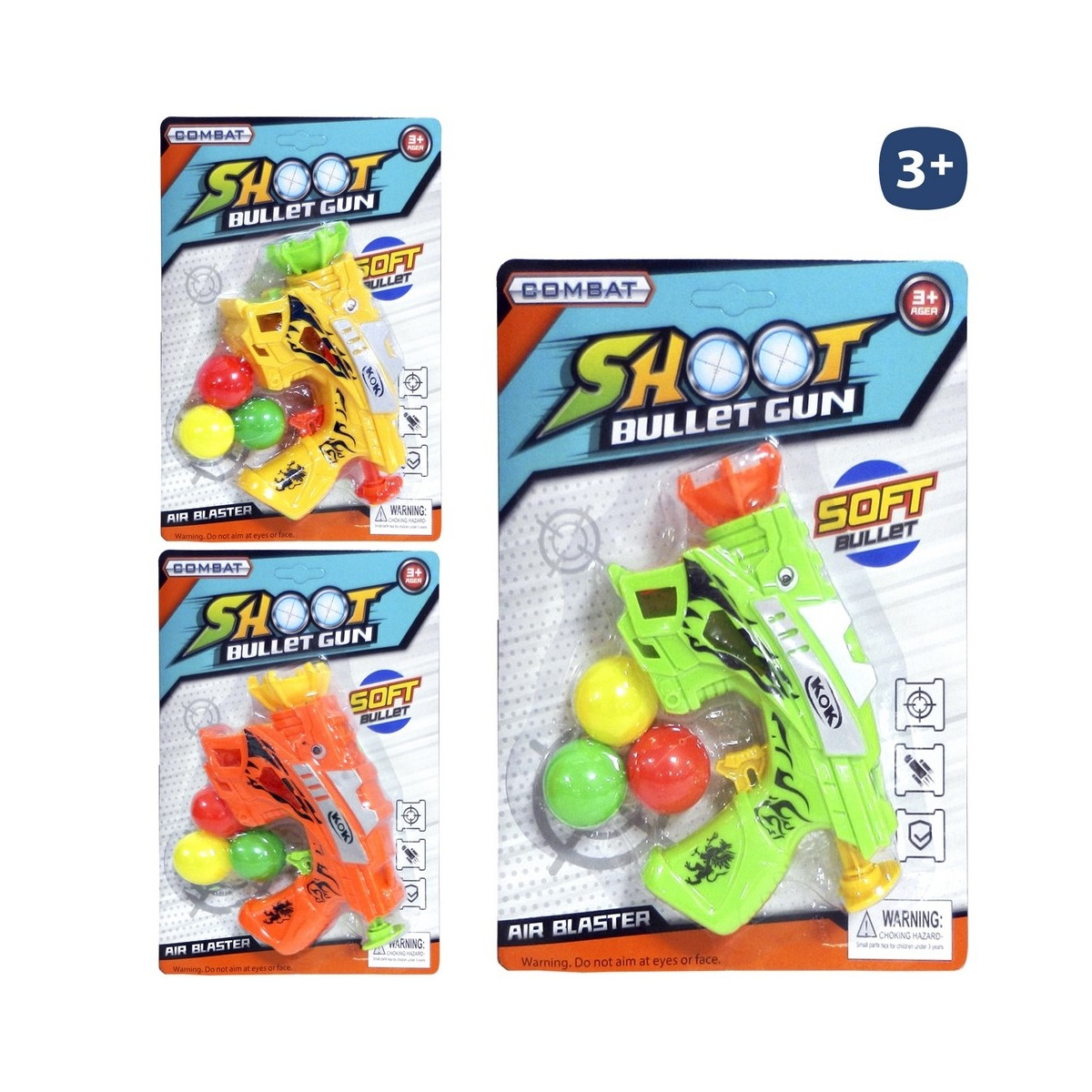 Pistolet à billes aux couleurs vibrantes pour jouer