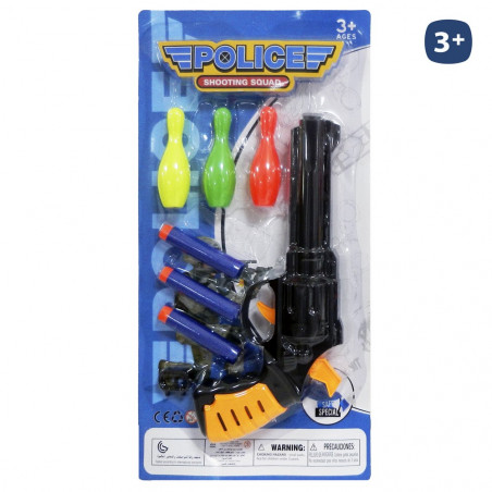 Pistolet à bille lance-fléchettes style réaliste