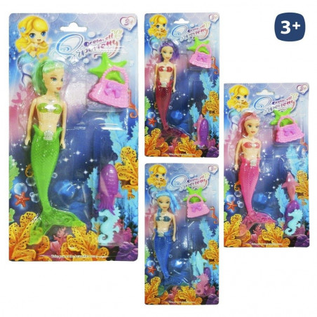Poupée sirène avec accessoires à offrir