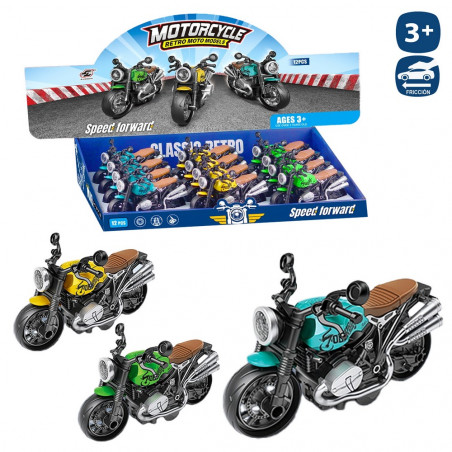 Motos de style rétro jouet à friction pour offrir