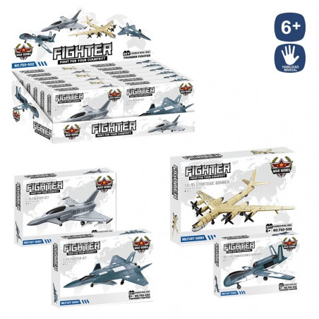 Maquette de construction design avions de chasse