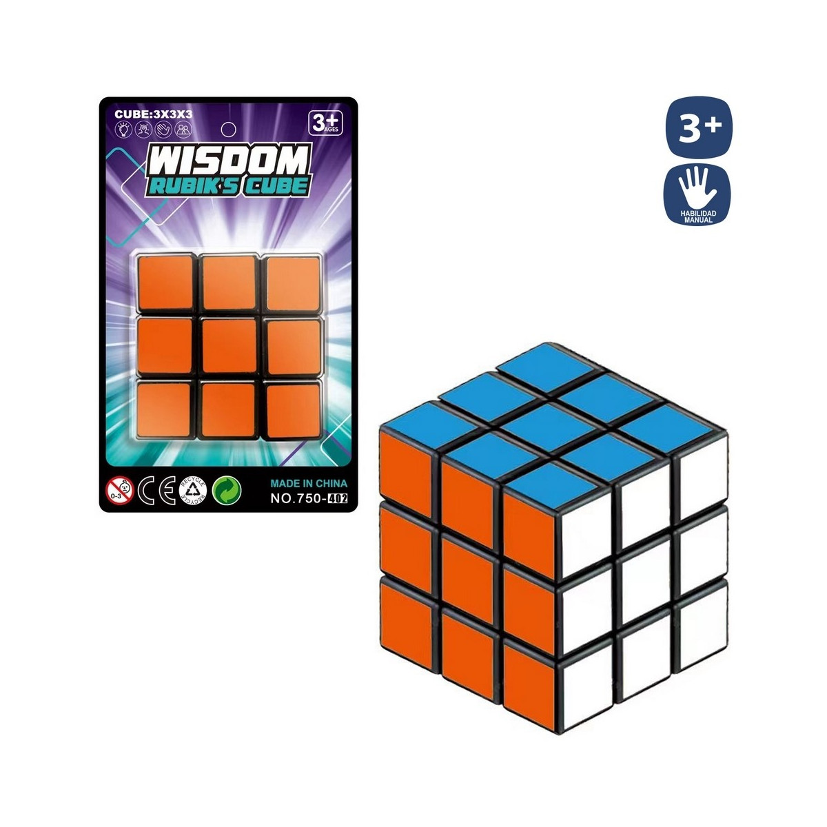 Cubo magique de couleurs pour détails jeux de compétence