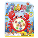 Jeu de pêche à la ligne avec un design de crabe pour des détails d'enfants