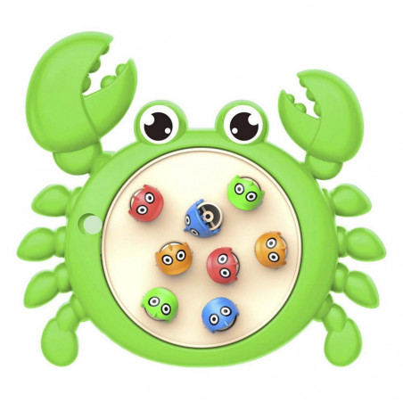 Jeu de pêche à la ligne avec un design de crabe pour des détails d'enfants