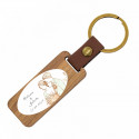 Porte-clés en bois personnalisé dans une boîte cadeau originale pour les invités de mariage