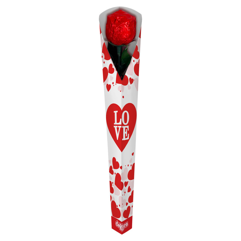 Rose en chocolat 18g pour des détails sucrés
