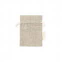 Porte-clés en métal fille dans un sac en toile naturelle avec carte de rappel de première communion personnalisée pour les