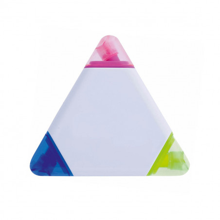 Marqueur tricolore avec autocollant ovale design licorne à offrir