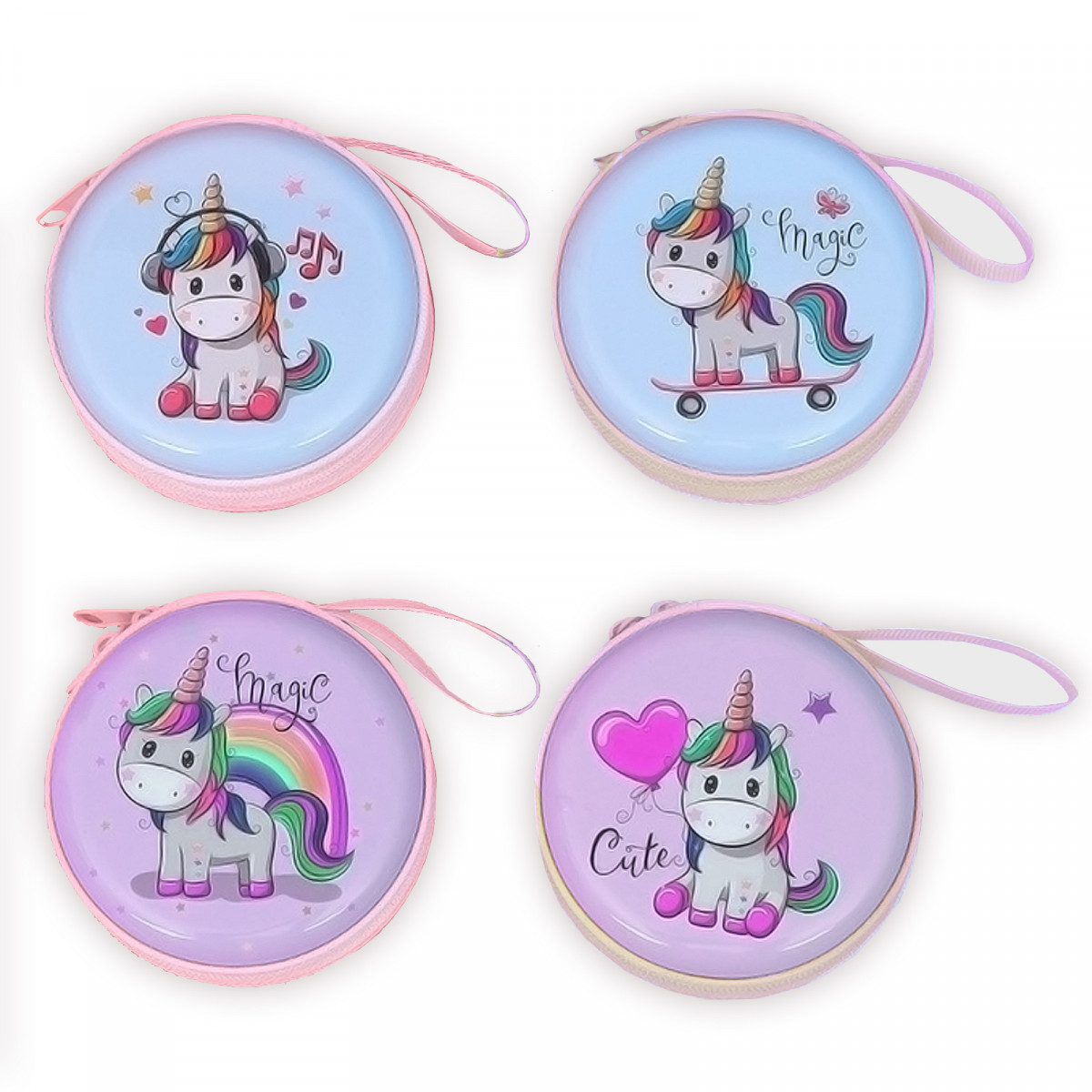 Porte-monnaie en métal modèle licorne pour petits cadeaux