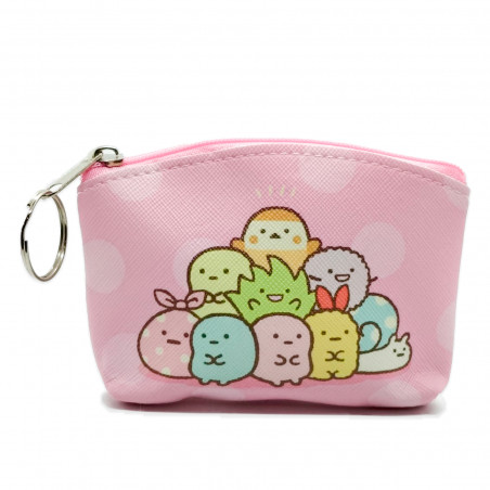 Portefeuille kawaii rose avec fermeture éclair pour détails, événements et fêtes