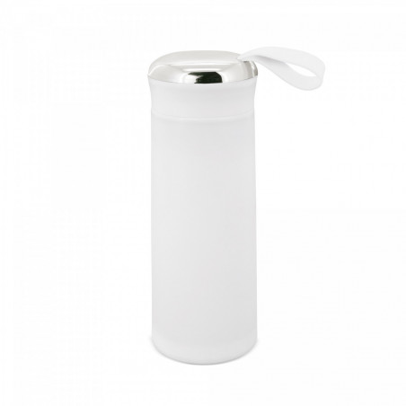 Bouteille avec autocollant floral personnalisable à offrir