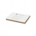 Bloc-notes éco avec des couvertures en graines à planter dans une enveloppe kraft personnalisée pour les détails des fêtes et