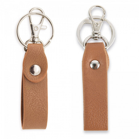 Porte-clés élégant dans un sachet transparent avec autocollant de calice pour les détails de communion