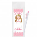 Stylo et marque page pour la communion d une fille