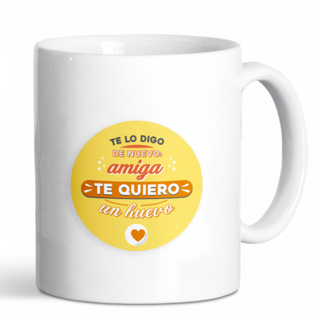 Tasse en céramique avec autocollant d amitié avec bougie parfumée et baume à lèvres hydratant dans un coffret cadeau
