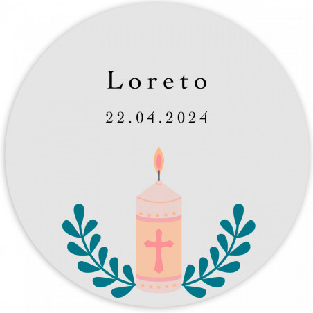 Baume à lèvres rose avec autocollant pour détails de fêtes et événements