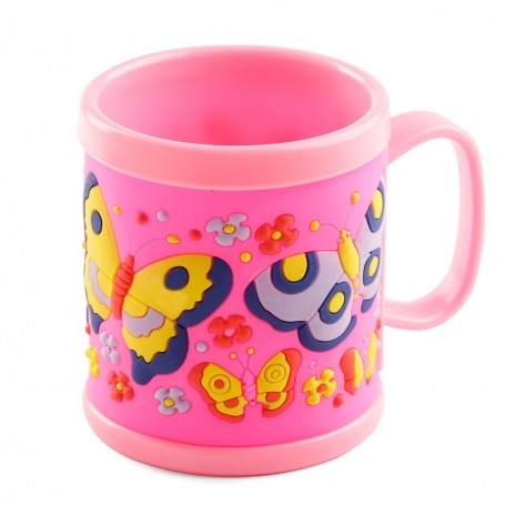 Porte-brosse à dents rose pour enfants