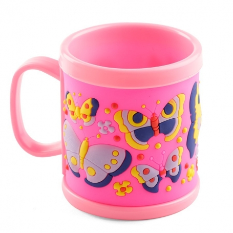 Porte-brosse à dents enfant rose