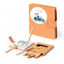 Set de coloriage avec dessins et crayons personnalisés pour les détails de mariage